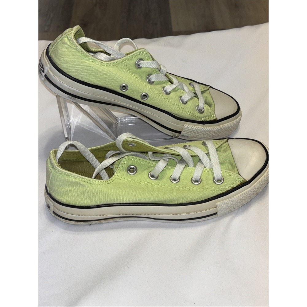 Converse All Star Low Top Green Canvas Sneakers Mens 4 Womens 6 OX